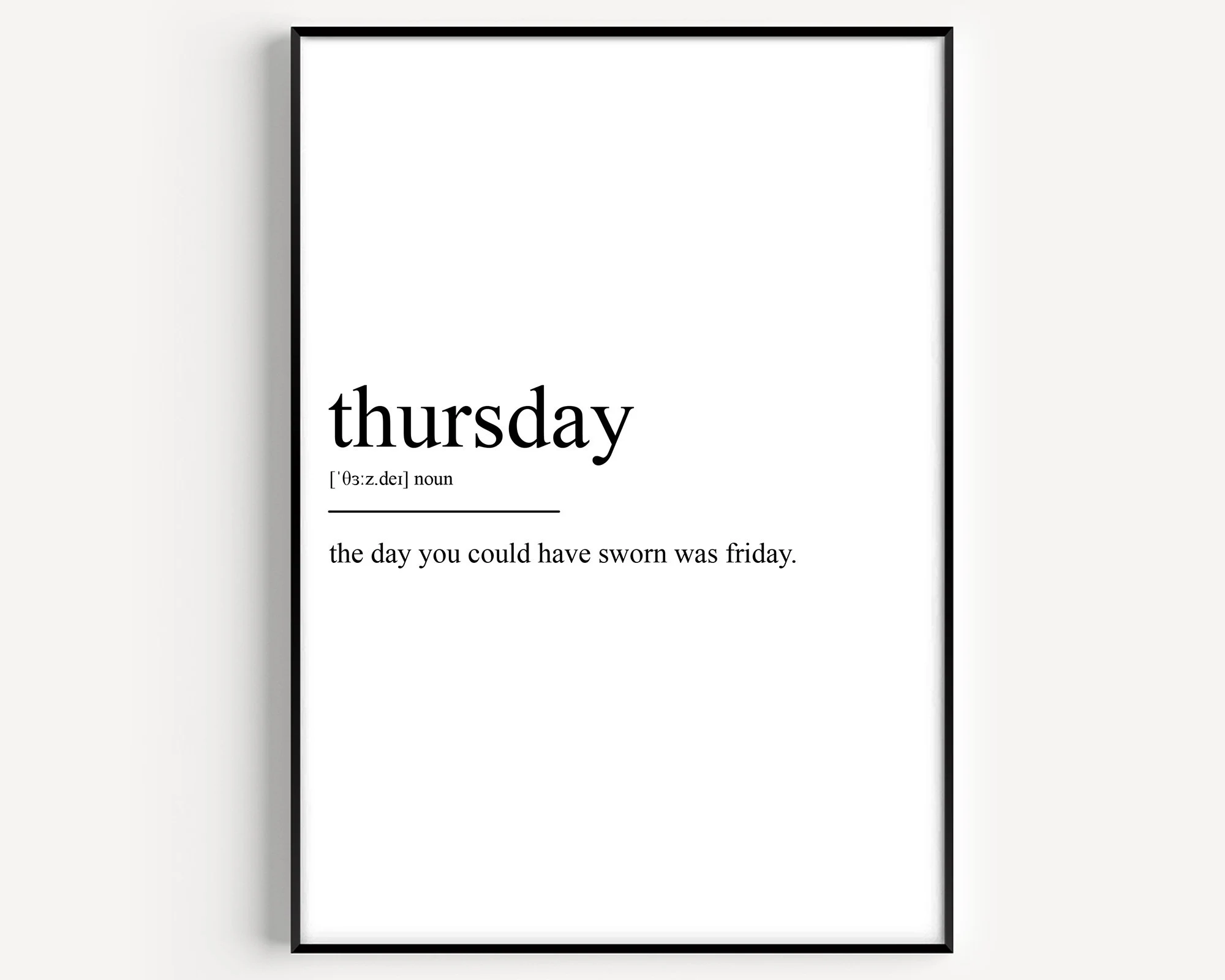 Thursday Confusion